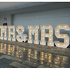 MR & MRS LED Leuchtbuchstaben 120cm XXL