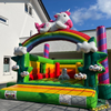 Hüpfburg Einhorn LuMilla mit Rutsche
