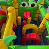 Hüpfburg Krokodil Multiplay mit Rutsche