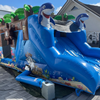 Hüpfburg Schatzwelt mit Super Slide Rutsche mieten