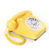 Audio Gästebuch Retro Telefon in Gelb Kaufen Tasten