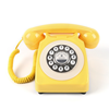 Audio Gästebuch Retro Telefon in Gelb Kaufen Tasten