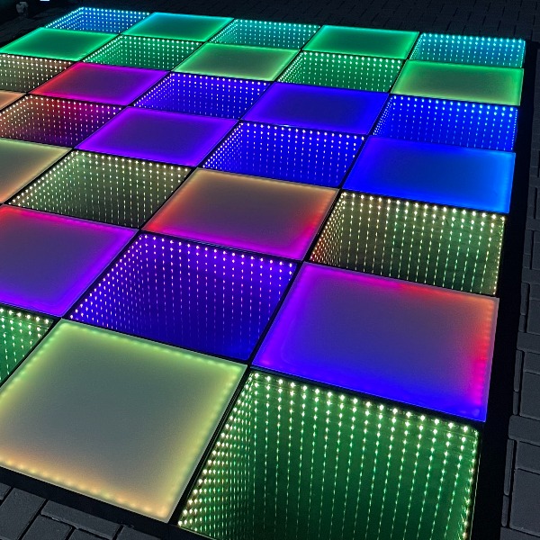 15m² LED-Tanzboden Infinity Mixed mieten
